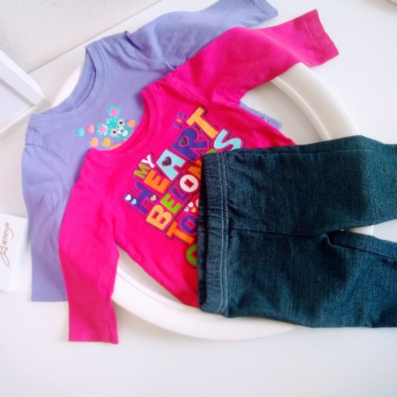 THE CHILDREN PLACE MATCHING SET BUNDLE SIZE 6-9M - Picture 1 of 4
